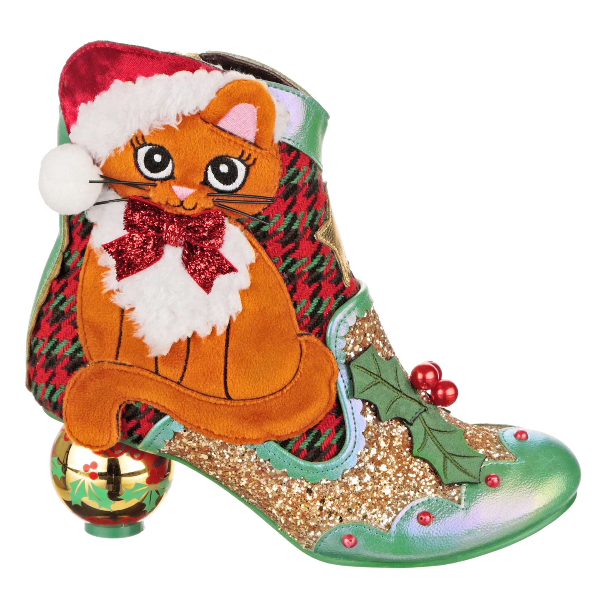 Irregular Choice Christmas Kitty Shoe Fun