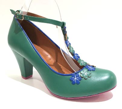 Green t bar on sale heels