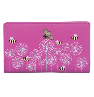 Mala Moonflower Bees Compact Bee Purse Pink