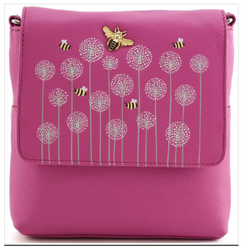 Mala Moonflower Bees Cross Body Bag Pink