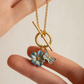 Fable England Butterfly and Flower Necklace