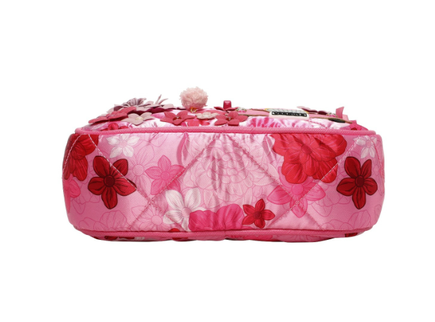 Vendula Pink Ribbon Foundation London Cats and Corgis Floral Camera Bag