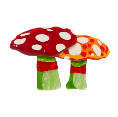 Erstwilder Candy Mushrooms Brooch