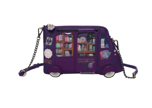 Vendula Travelling Library Truck Crossbody Bag