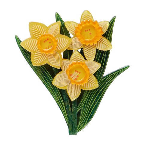 Erstwilder Jocelyn Proust Delightful Daffodils Brooch