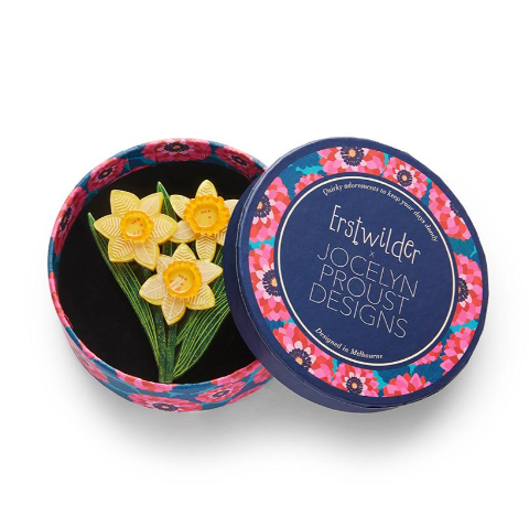 Erstwilder Jocelyn Proust Delightful Daffodils Brooch