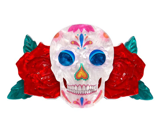 Erstwilder Frida Kahlo Dia De Los Muertos Hair Clip Barrette