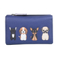 Mala Best Friends Sitting Dogs Tri Fold Purse