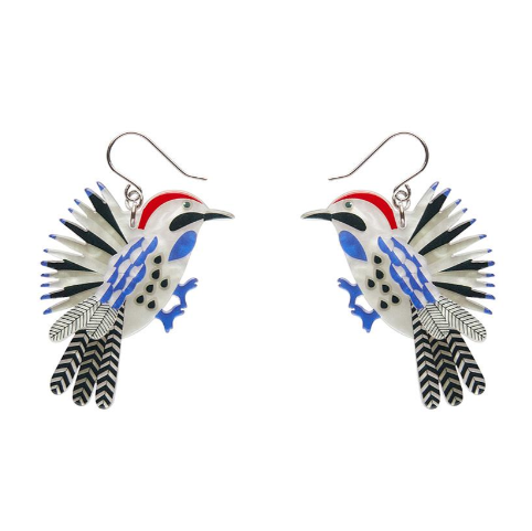 Erstwilder Jocelyn Proust Wondrous Woodpecker Drop Earrings