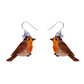 Erstwilder London Calling Rosie the Robin Drop Earrings