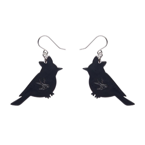 Erstwilder London Calling Rosie the Robin Drop Earrings