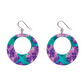 Erstwilder Jocelyn Proust Hydrangea Circle Drop Earrings