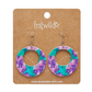 Erstwilder Jocelyn Proust Hydrangea Circle Drop Earrings