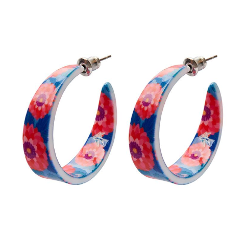 Erstwilder Jocelyn Proust Dahlia Hoop Stud Earrings