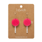 Erstwilder Lollypop Drop Earrings Magenta