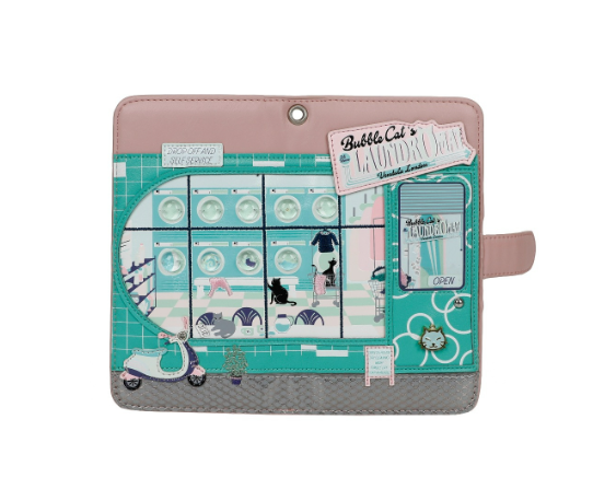 PREORDER Vendula Bubble Cats Laundromat Universal Flip Phone Wallet