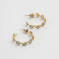 Fable England Forget Me Not Stud Hoop Earrings