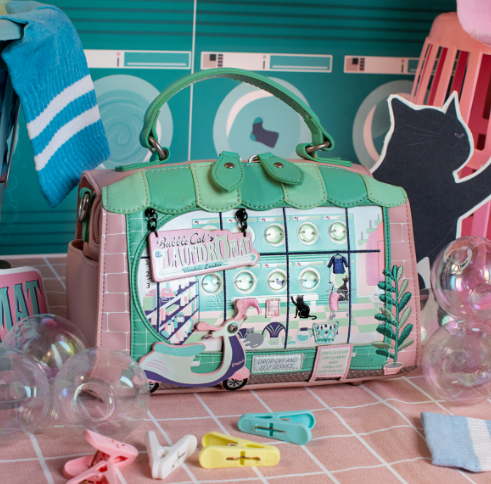 PREORDER Vendula Bubble Cats Laundromat Hollis Bag