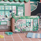 PREORDER Vendula Bubble Cats Laundromat Medium Ziparound Wallet