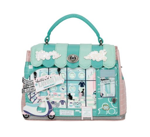 PREORDER Vendula Bubble Cats Laundromat Mini Grace Bag