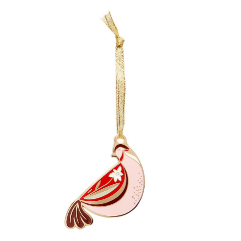 Erstwilder Merry Kitschmas Partridge Perfection Enamel Tree Ornament