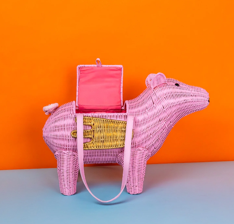 Wicker Darling Pigasus IV the Flying Pig Bag