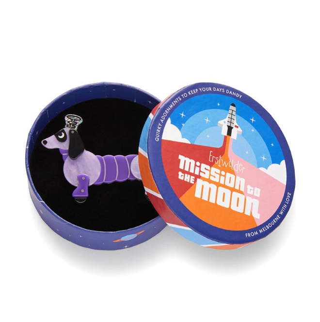 Erstwilder Mission to the Moon Robo Spiffy Brooch