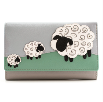 Mala Valais Sheep Large Tri Fold Purse