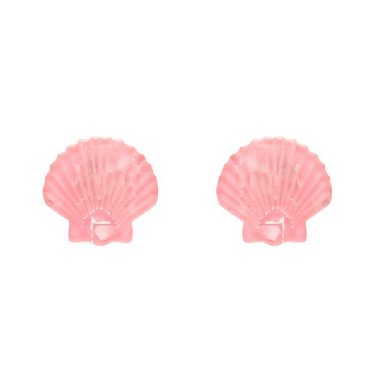 Erstwilder Pete Cromer Fairy Tales Sea Shell Stud Earrings Pale Pink