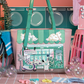 PREORDER Vendula Bubble Cats Laundromat Shopper Bag