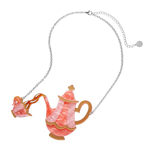 Erstwilder London Calling Spill the Tea Necklace