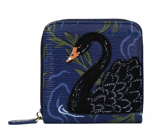 Vendula Animal Park Black Swan Square Wallet