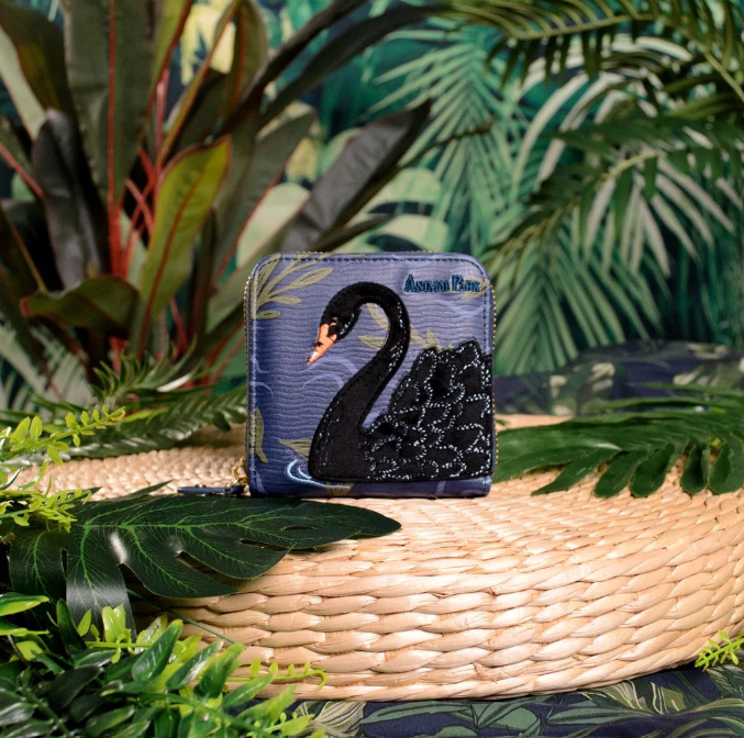 Vendula Animal Park Black Swan Square Wallet