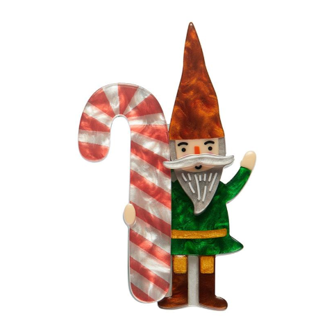 Erstwilder Merry Kitschmas Treat Yo Elf Brooch