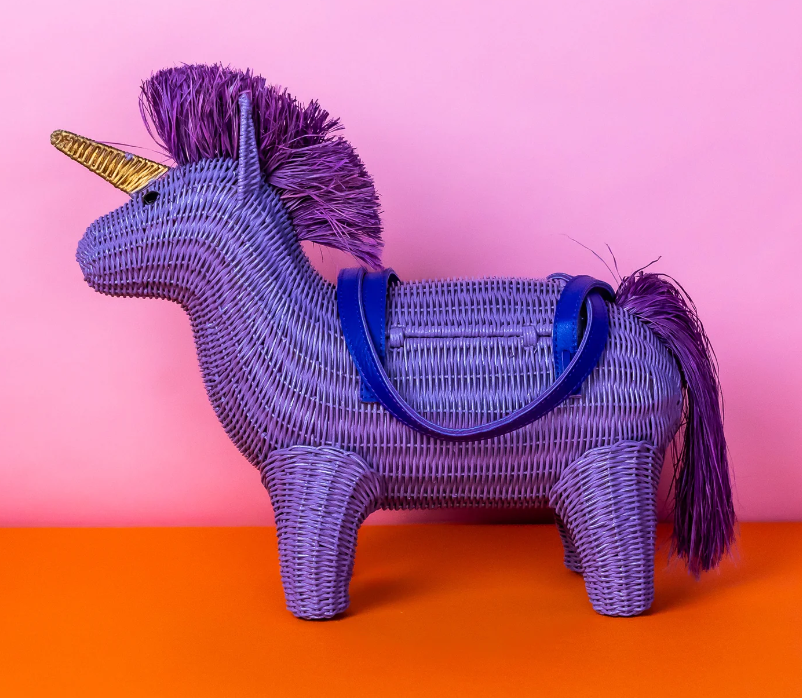 Wicker Darling Virginia the Purple Unicorn