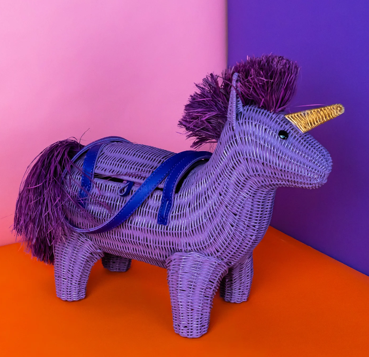 Wicker Darling Virginia the Purple Unicorn