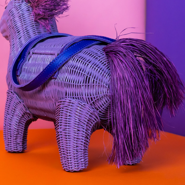 Wicker Darling Virginia the Purple Unicorn