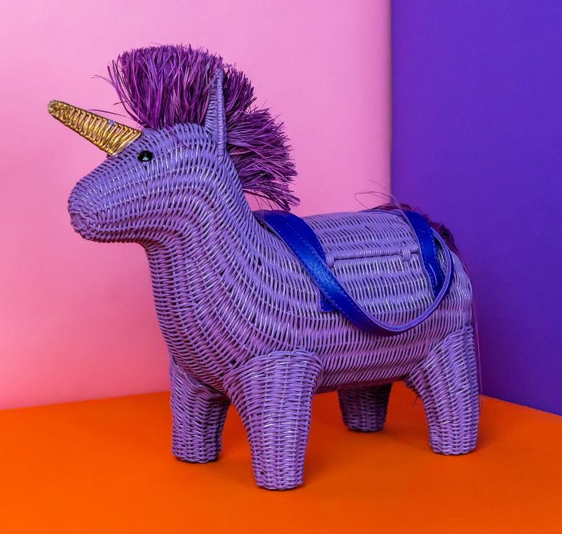 Wicker Darling Virginia the Purple Unicorn