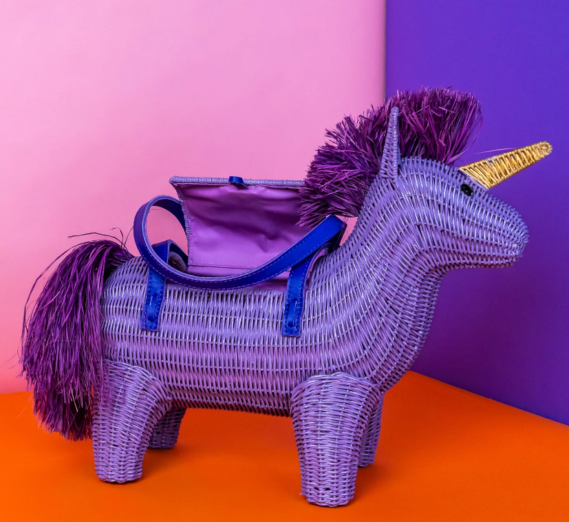 Wicker Darling Virginia the Purple Unicorn