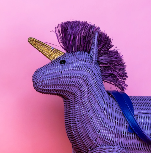 Wicker Darling Virginia the Purple Unicorn